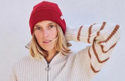 Merino-Mutze Fur Damen